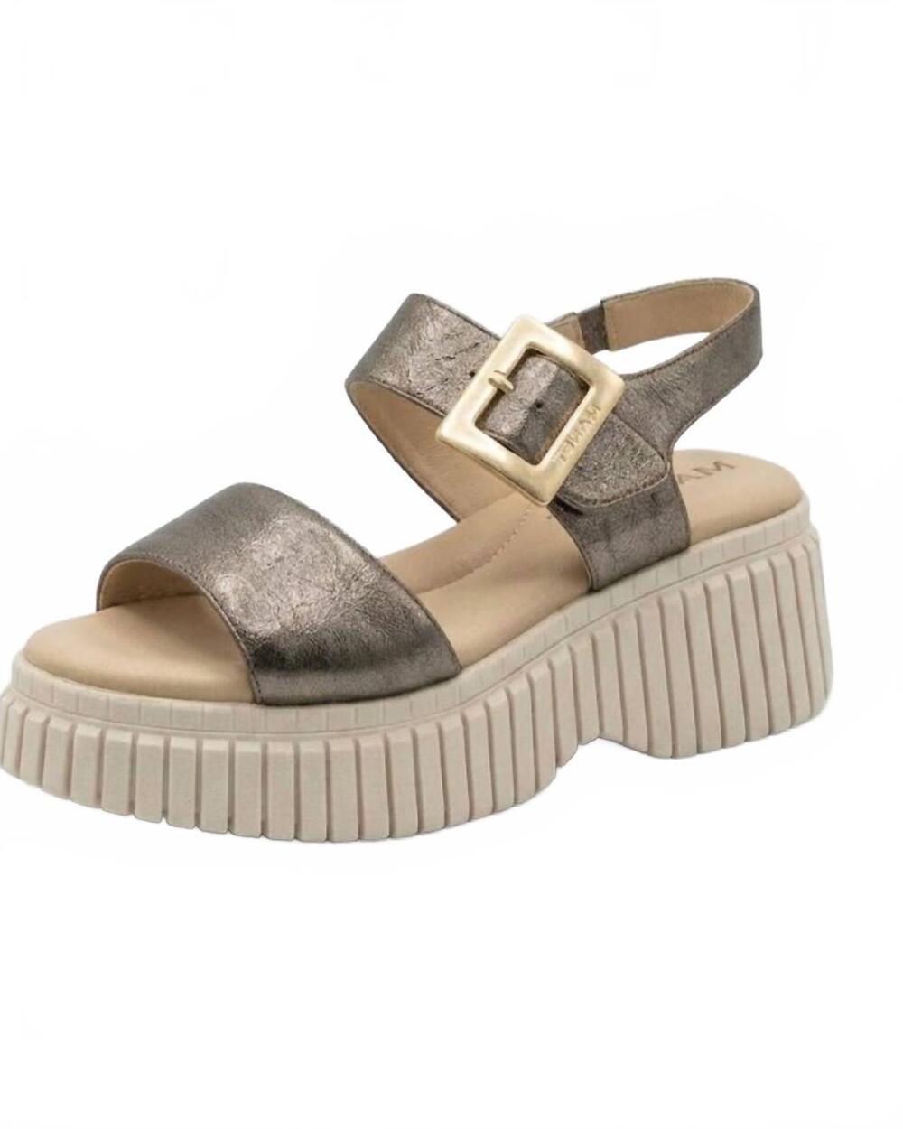 NEW MANET women's matis sandal in antimonio